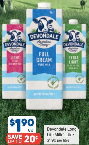 Foodland Devondale Long Life Milk 1 Litre offer