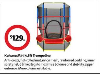 Coles Kahuna mini 4.5ft trampoline offer