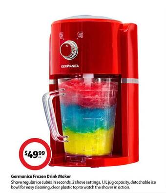 Coles Germanica frozen drink maker offer