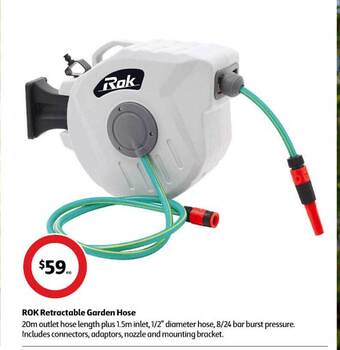 Coles Rok retractable garden hose offer