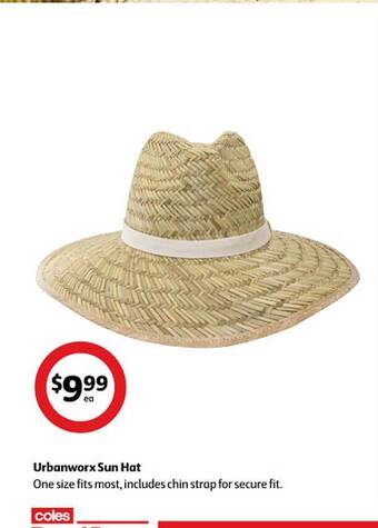 Coles Urbanworx sun hat offer