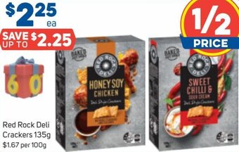 Foodland Red Rock Deli Crackers 135g offer