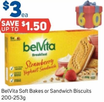 Foodland BelVita Soft Bakes Or Sandwich Biscuits 200-253g offer