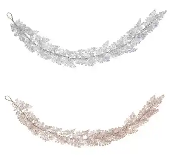 Kmart 1.8m glitter leaf garland - assorted offer