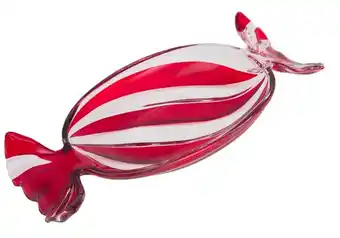 Kmart Red lolly glass serving dish offer