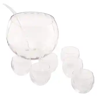 Kmart 8 piece glass punch bowl set offer