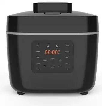 6l 8-in-1 multicooker - black