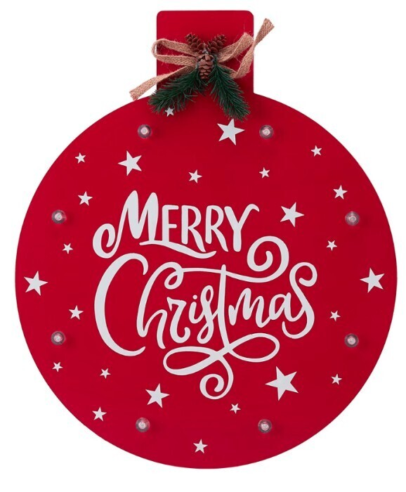 Light up retro christmas sign offer at Kmart