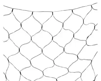 Solar powered 150 led multi-coloured net lights