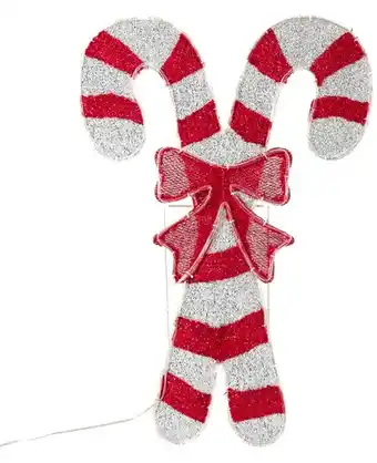 Kmart Solar powered 78 led tinsel candy cane offer