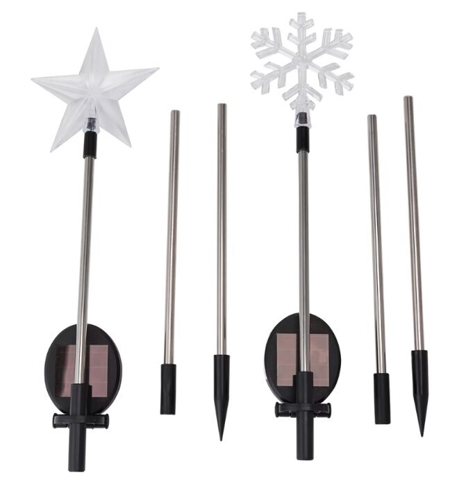 Solar powered stake light assorted offer at Kmart