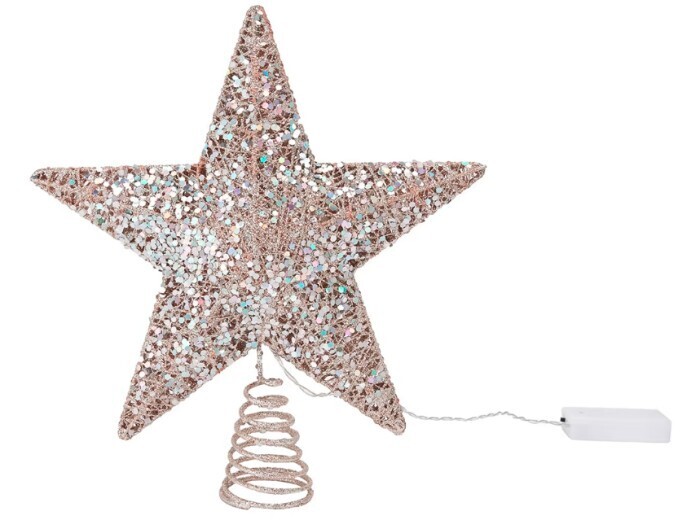 Light up confetti tree topper offer at Kmart