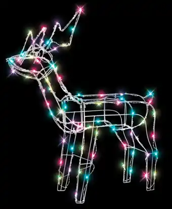 Kmart Mirabella genio smart home wi-fi led colour select 80cm reindeer light offer