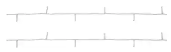 Kmart Low voltage 250 led warm white string lights with white cord offer