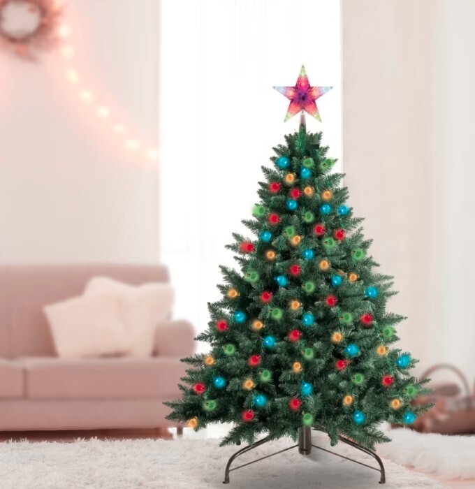 Mirabella genio wifi 190 led coloured easy tree lights with star offer