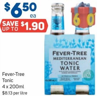 Foodland Fever-Tree Tonic 4 x 200ml offer