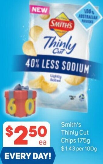 Foodland Smith's Thinly Cut Chips 175g offer