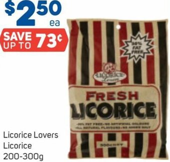 Foodland Licorice Lovers Licorice 200-300g offer
