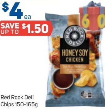 Foodland Red Rock Deli Chips 150-165g offer