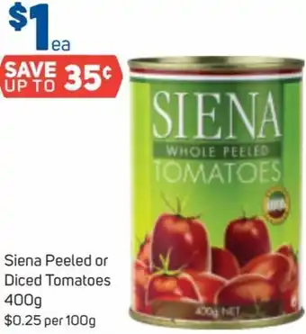Siena Peeled Or Diced Tomatoes 400g