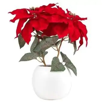 Kmart Artificial poinsettia in pot offer