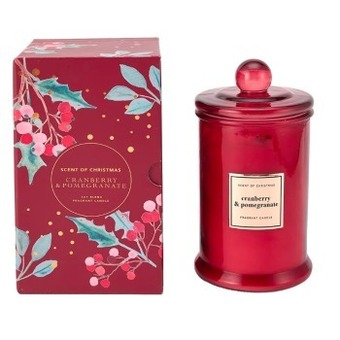 Kmart Cranberry and pomegranate fragrant candle offer