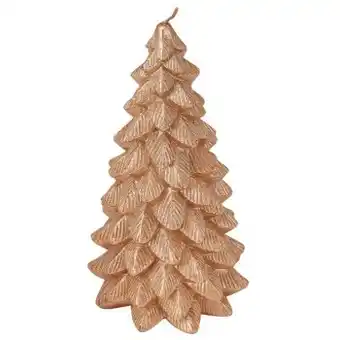 Kmart Christmas tree gold look pillar candle offer