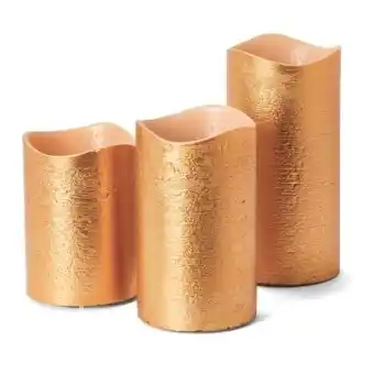 Kmart 3 pack gold look led candles offer