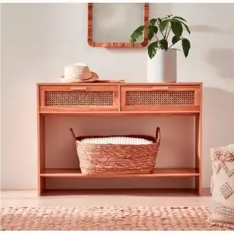 Kmart Rattan hall table offer