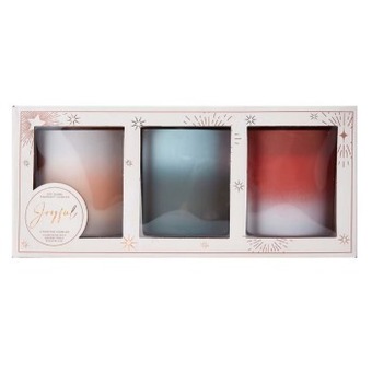 Kmart 3 pack frosted fragrant candles offer