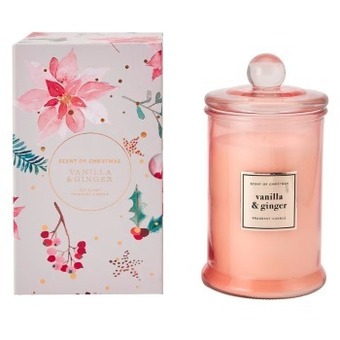 Vanilla and ginger fragrant candle