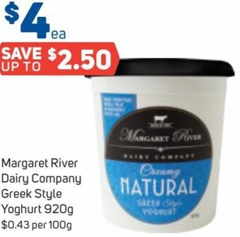 Foodland Margaret River Dairy Company Greek Style Yoghurt 920g offer