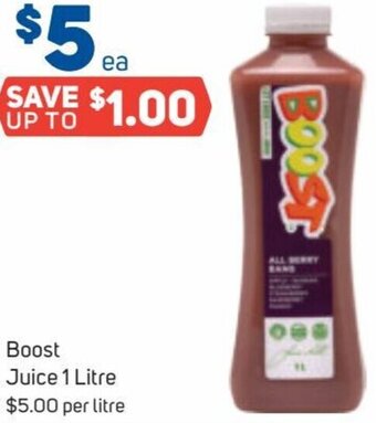 Foodland Boost Juice 1 Litre offer
