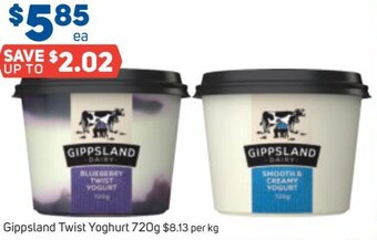 Foodland Gippsland Twist Yoghurt 720g offer