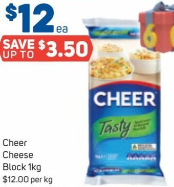 Foodland Cheer Cheese Block 1Kg offer