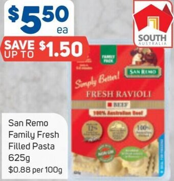 Foodland San Remo Family Fresh Filled Pasta 625g offer