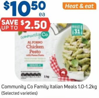 Foodland Community Co Family Italian Meals 1.0-1.2Kg offer