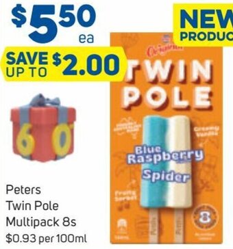 Foodland Peters Twin Pole Multipack 8s offer