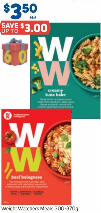 Foodland Weight Watchers Meals 300-370g offer