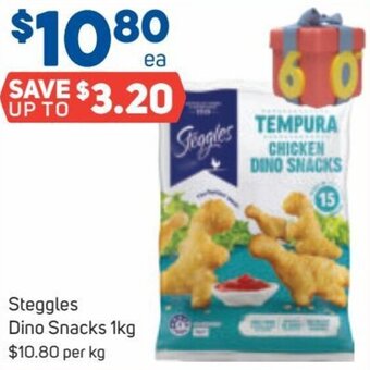 Foodland Steggles Dino Snacks 1Kg offer
