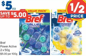 Foodland Bref Power Active 2 x 50g offer