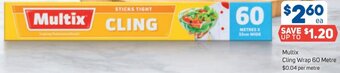 Foodland Multix Cling Wrap 60 Metre offer