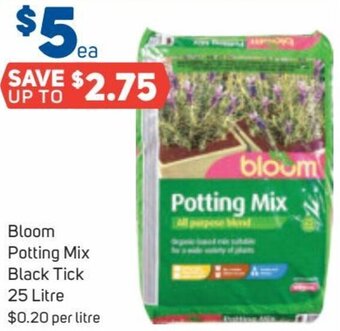 Foodland Bloom Potting Mix Black Tick 25 Litre offer