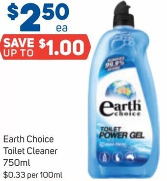 Foodland Earth Choice Toilet Cleaner 750ml offer
