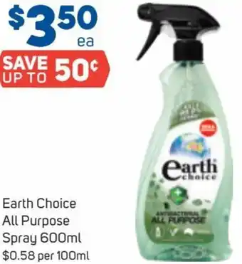 Foodland Earth Choice All Purpose Spray 600ml offer
