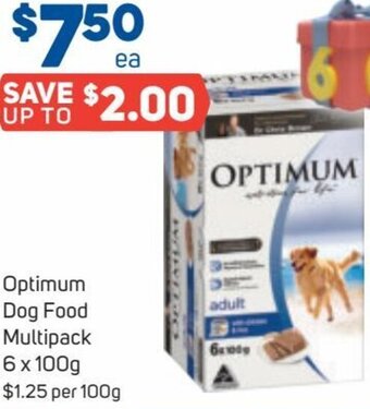 Foodland Optimum Dog Food Multipack 6 x 100g offer
