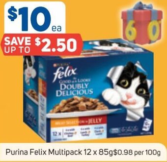 Foodland Purina Felix Multipack 12 x 85g offer