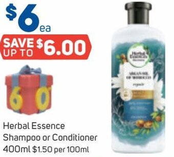 Foodland Herbal Essence Shampoo Or Conditioner 400ml offer