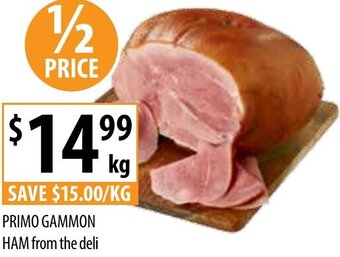 Supabarn Primo Gammon Ham From The Deli offer