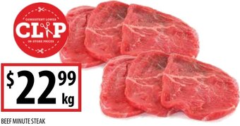 Supabarn Beef Minute Steak offer